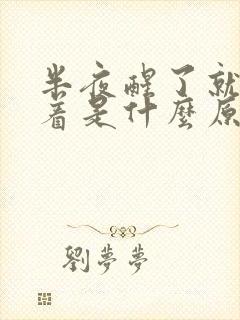 半夜醒了就睡不着是什么原因