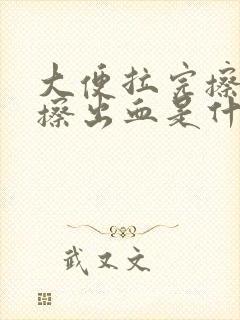 大便拉完擦屁股擦出血是什么情况