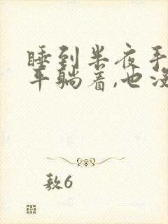 睡到半夜手麻,平躺着,也没压着