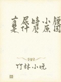 有尿时小腹胀痛是什么原因