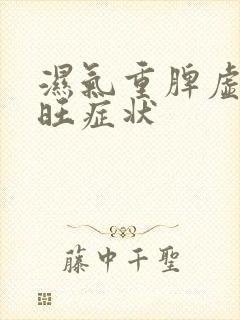 湿气重脾虚肝火旺症状