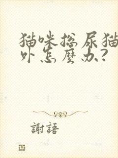 猫咪总尿猫砂盆外怎么办?