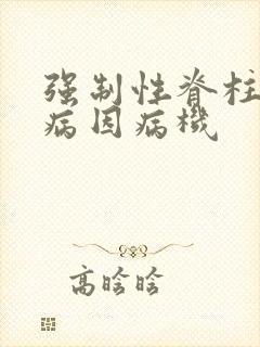 强制性脊柱炎的病因病机