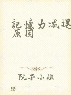 记忆力减退是啥原因