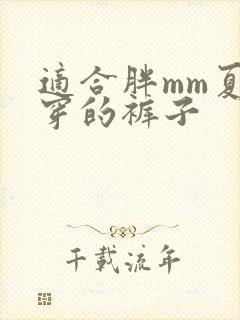 适合胖mm夏天穿的裤子