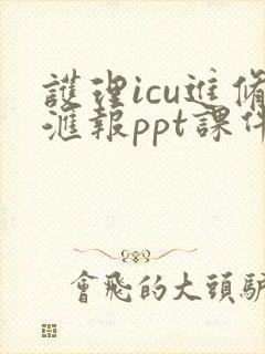 护理icu进修汇报ppt课件