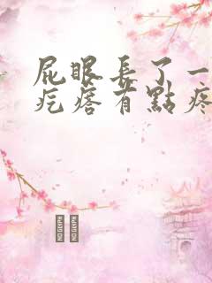 屁眼长了一个肉疙瘩有点疼