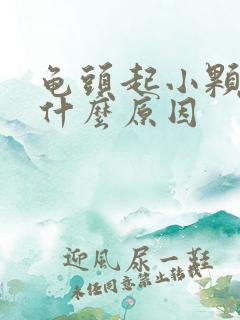 龟头起小颗粒是什么原因