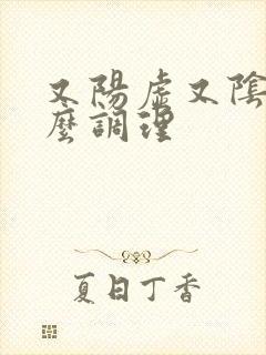 又阳虚又阴虚怎么调理