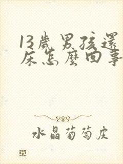 13岁男孩还尿床怎么回事