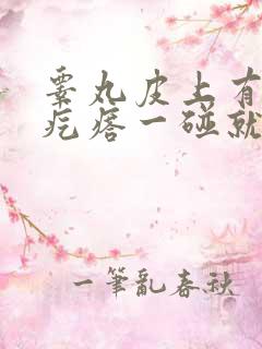 睾丸皮上有一个疙瘩一碰就疼