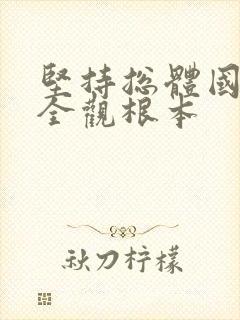 坚持总体国家安全观根本