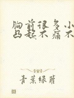 胸前很多小疙瘩凸起不痛不痒