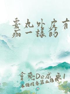 睾丸外皮有像结痂一样的