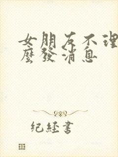 女朋友不理我怎么发消息