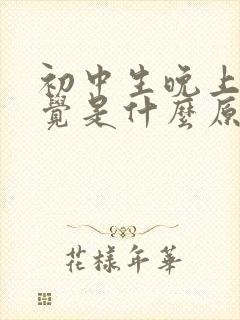 初中生晚上不睡觉是什么原因