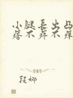 小腿长出凸起疙瘩不疼不痒