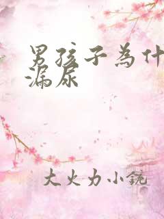 男孩子为什么会漏尿