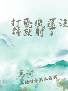 打飞机还没1分钟就射了