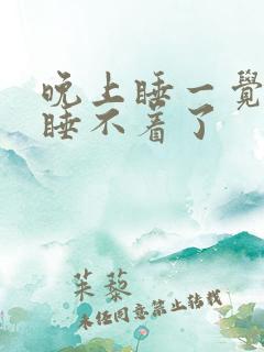晚上睡一觉后就睡不着了