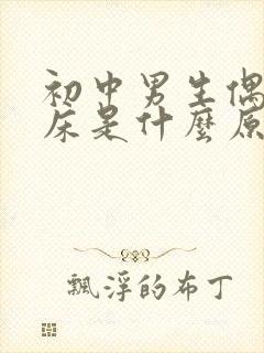 初中男生偶尔尿床是什么原因