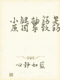 小腿抽筋是什么原因导致的