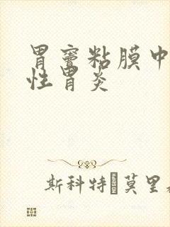 胃窦粘膜中度慢性胃炎