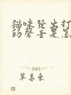 猫咪发出打呼噜的声音是怎么回事