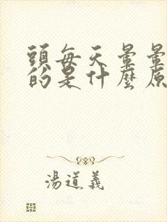 头每天晕晕乎乎的是什么原因