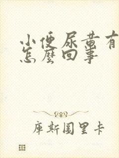 小便尿黄有泡沫怎么回事