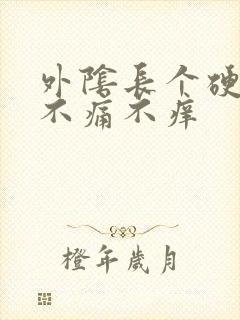 外阴长个硬疙瘩不痛不痒