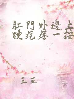 肛门外边上一个硬疙瘩一按疼