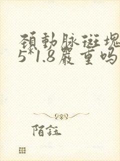 颈动脉斑块5.5*1.8严重吗