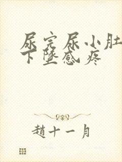 尿完尿小肚子有下坠感疼