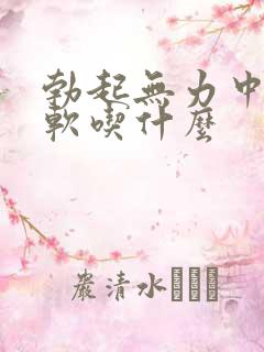 勃起无力中途疲软吃什么