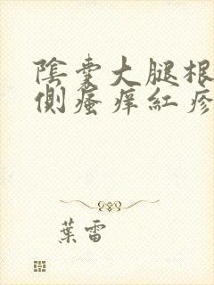 阴囊大腿根部内侧瘙痒红疹