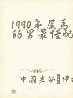 1990年属马的男最佳配偶