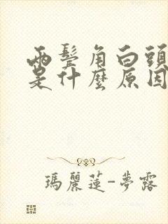 两鬓角白头发多是什么原因引起的