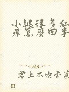 小腿很多红点很痒怎么回事