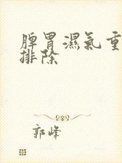 脾胃湿气重怎么排除