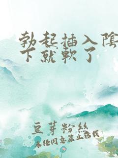 勃起插入阴道几下就软了