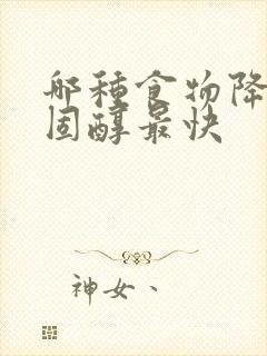 哪种食物降低胆固醇最快