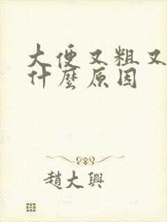 大便又粗又黑是什么原因