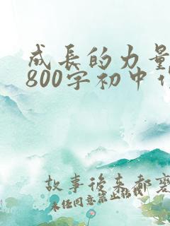 成长的力量作文800字初中作文