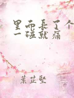 里面长了个疙瘩一碰就痛