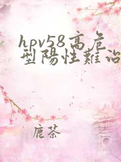 hpv58高危型阳性难治