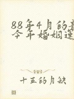 88年4月的龙今年婚姻运气如何