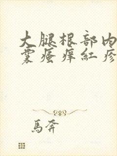 大腿根部内侧阴囊瘙痒红疹发黑