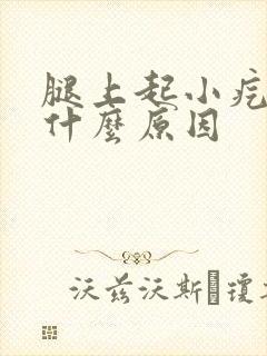 腿上起小疙瘩是什么原因