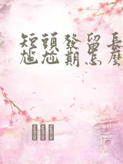 短头发留长发的尴尬期怎么办